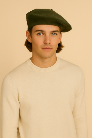 EXTRA FINE PURE WOOL BERET HAT