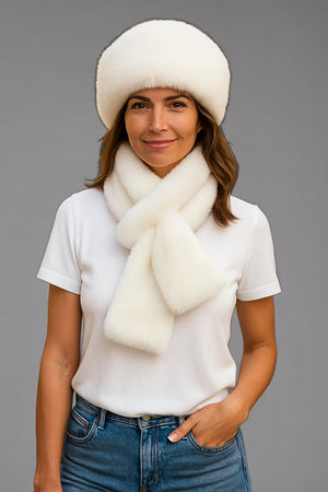 Luxurious Furry Hat & Scarf Set