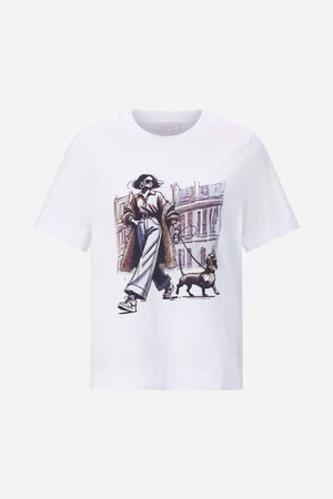 RICH & ROYAL WHITE T-SHIRT WITH PRINT