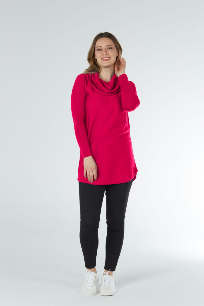 COWL NECK SHAPED TUNIC