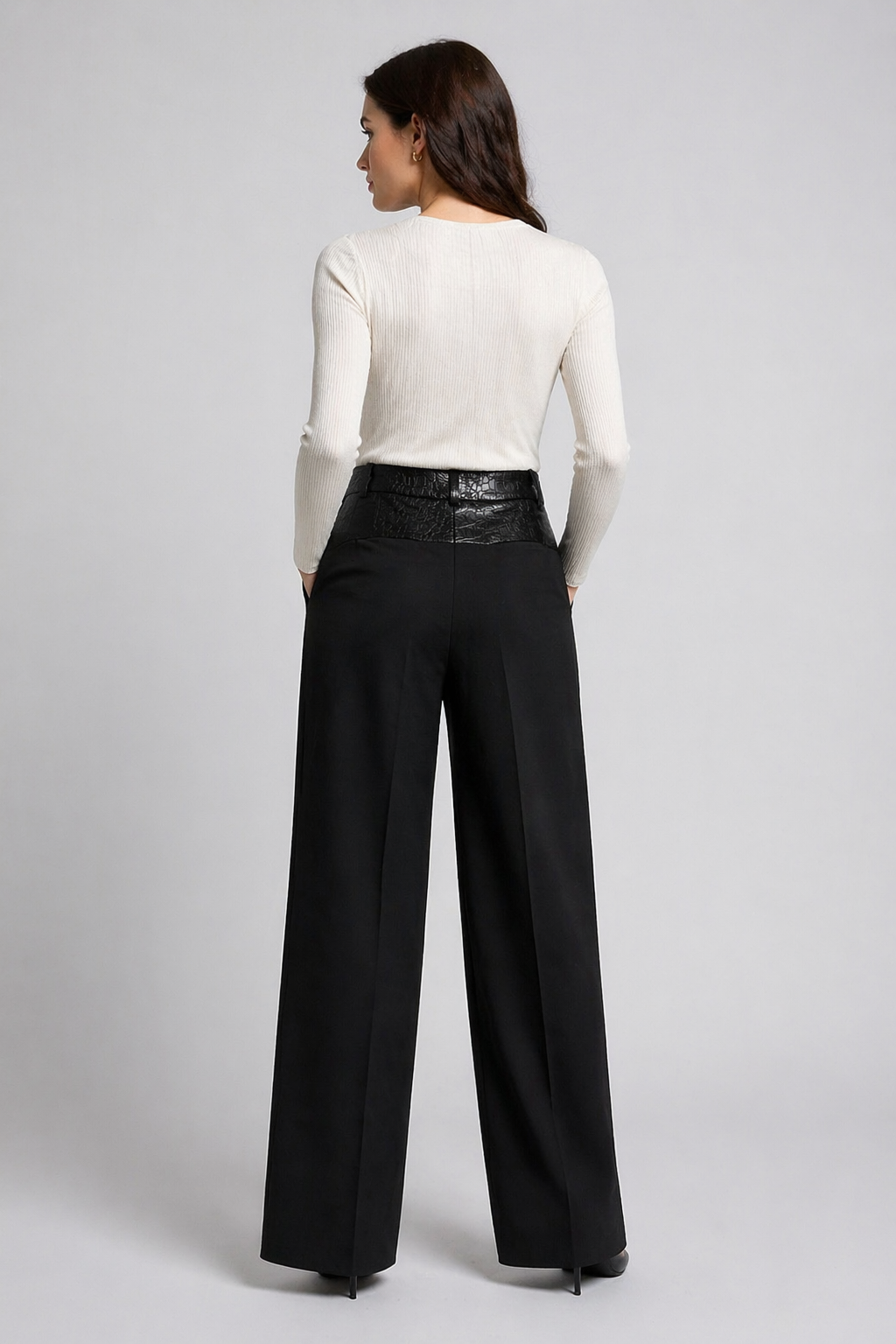 Beatrice made in italy pants Leather belt