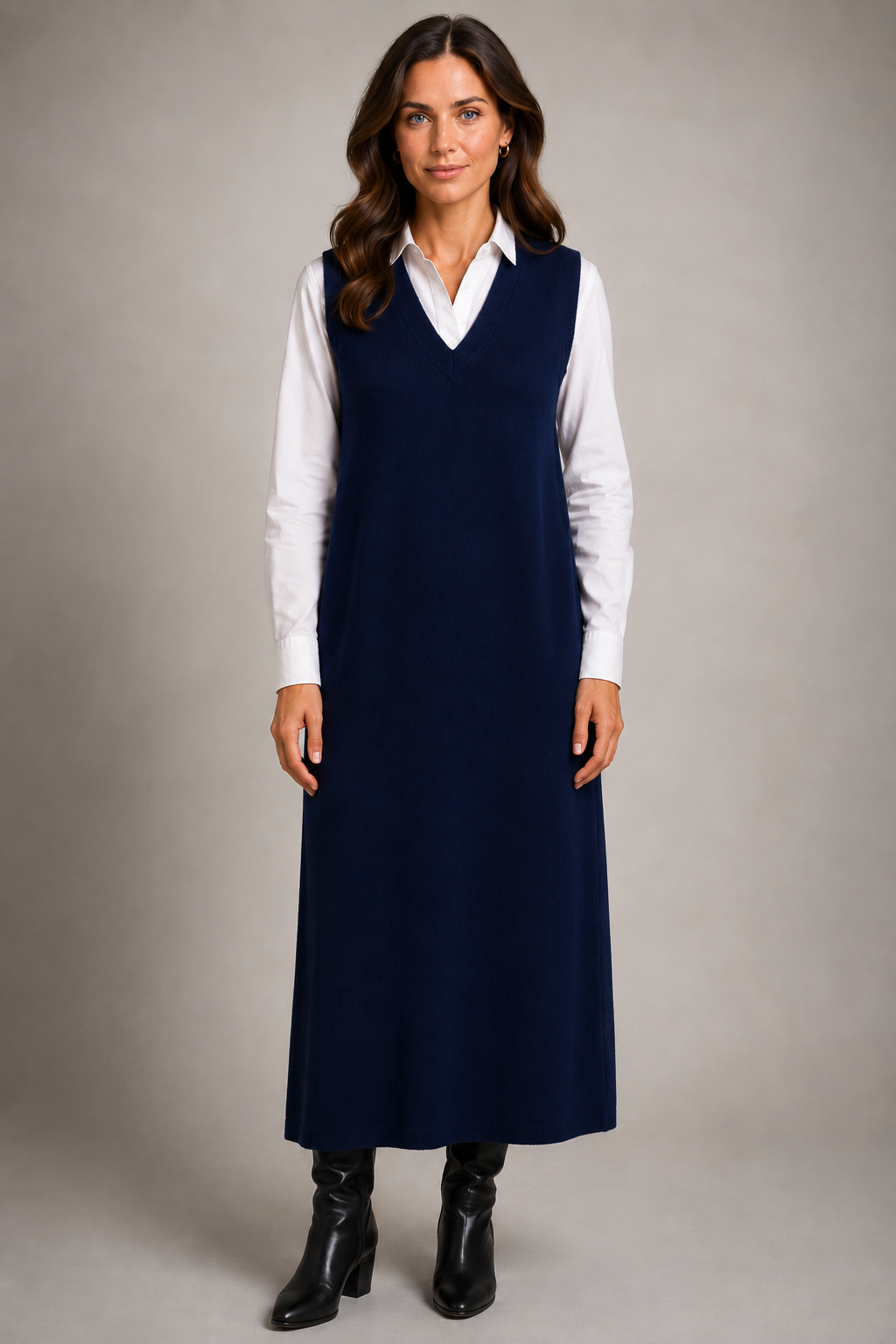 BRIDGE & LORD THICK VEST LONG DRESS