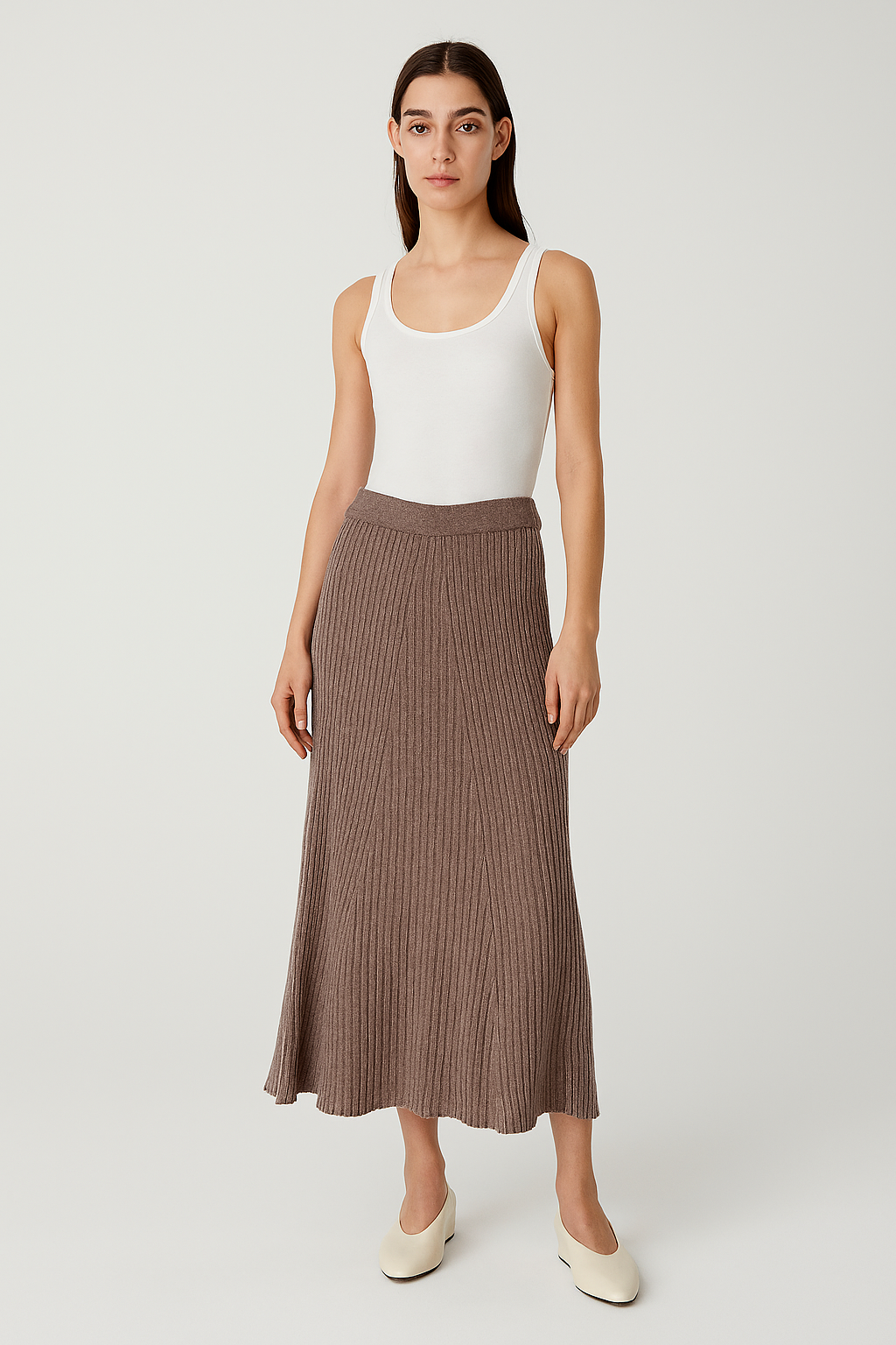 Skirt With Flared Hem