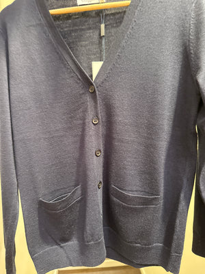 Sovrano Vee cardigan with pockets pure merino