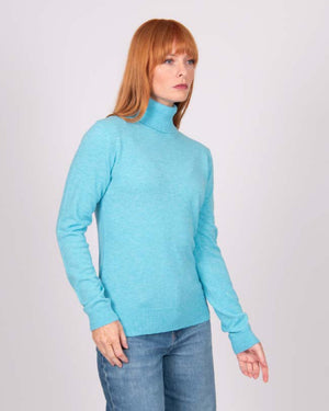 ROSIE ROLL NECK PULLOVER BRIDGE & LORD CASHMERE / MERINO