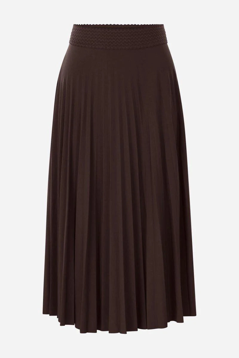 RICH & ROYAL PLEATED SKIRT WITH ELASTIC WAISTBAND
