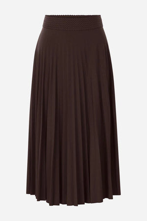 RICH & ROYAL PLEATED SKIRT WITH ELASTIC WAISTBAND