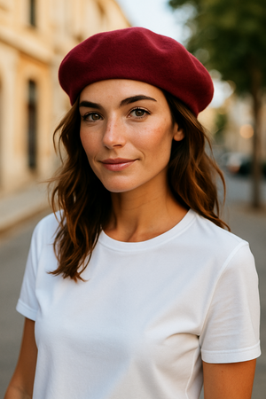 PURE WOOL BERET HAT