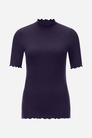 RICH & ROYAL T-SHIRT WITH STAND-UP COLLAR