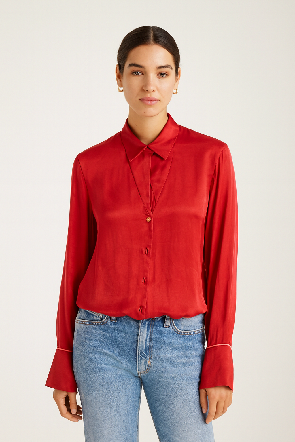 BELLA DAHL SHIRT TAIL BUTTON