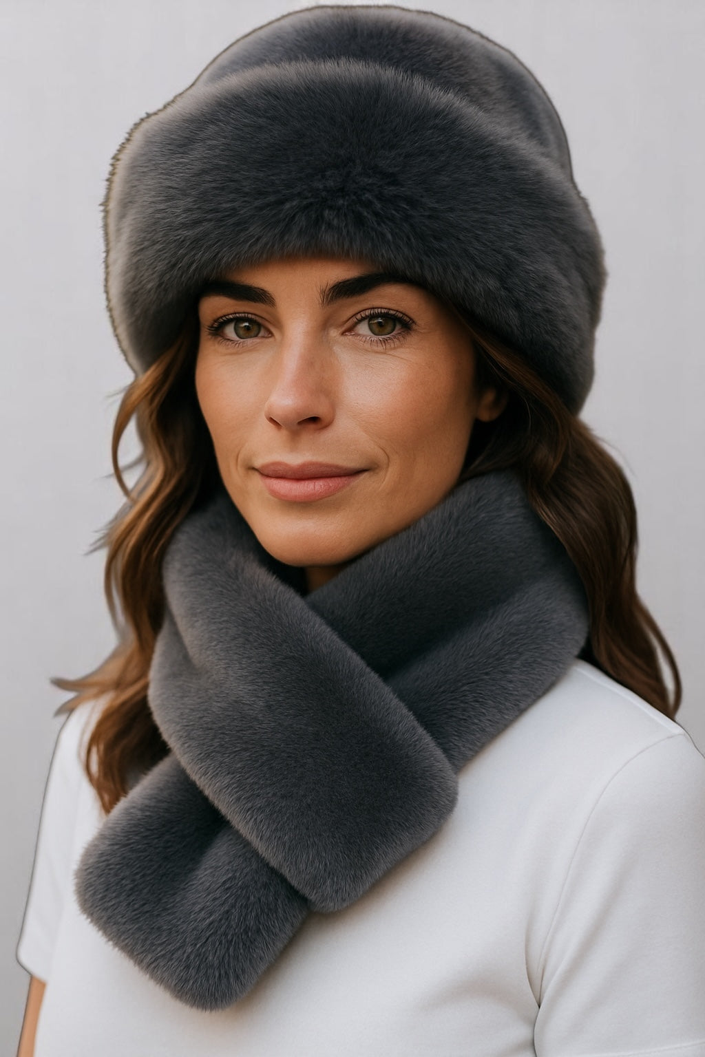 Luxurious Furry Hat & Scarf Set