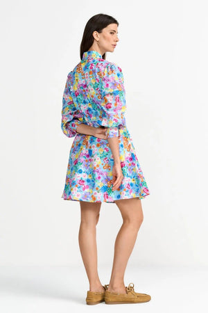 RICH & ROYAL BLOUSE DRESS WITH FLORAL PRINT