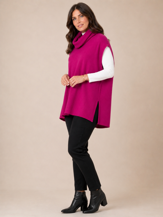 Fields Women Plus Size Roll neck Pullover Vest