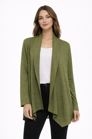 Extra Fine Swing Coat Open Cardigan