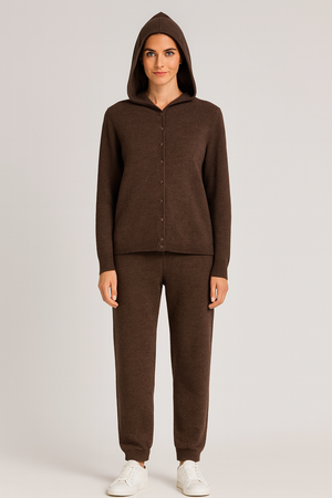 Pure Merino Wool Hoodie Cardigan KNIT-ON AUSTRALIA