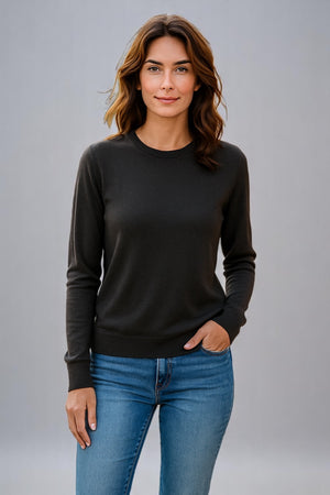 Sovrano Women crew neck pure merino Machine washable