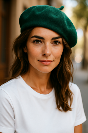 PURE WOOL BERET HAT