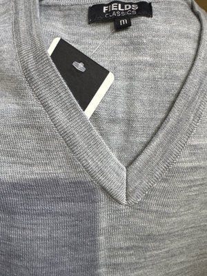Fields Classics Pure Merino Wool Sleeveless Vest – Rib Basque Design