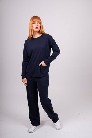 Relaxed Pant with Angle Pockets by bridge & Lord