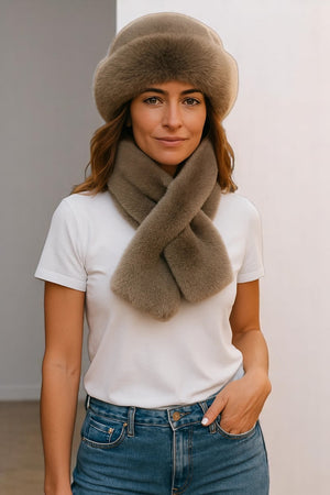 Luxurious Furry Hat & Scarf Set