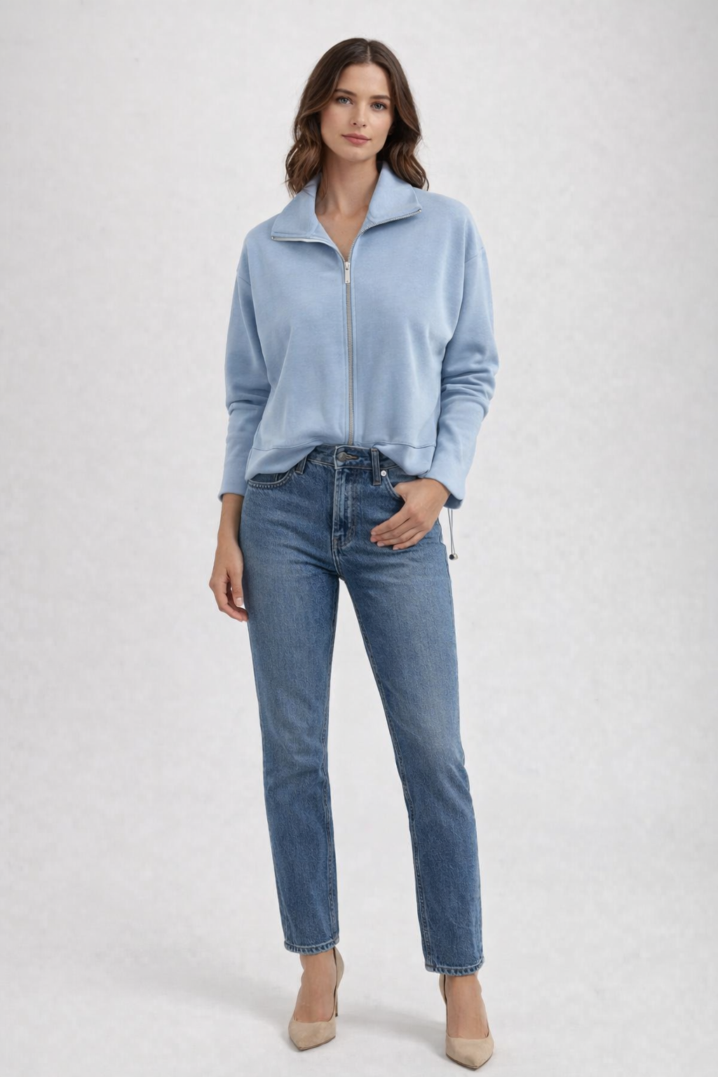 RICH & ROYAL ZIP UP JACKET