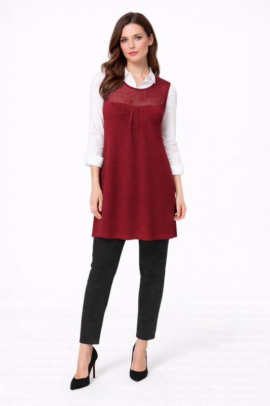 FIELDS knitwear pure wool vest tunic