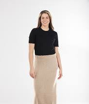MOHAIR RIBBED KNIT SKIRT SIZE L ONLY IN RUBY PINK