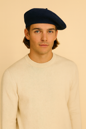 EXTRA FINE PURE WOOL BERET HAT