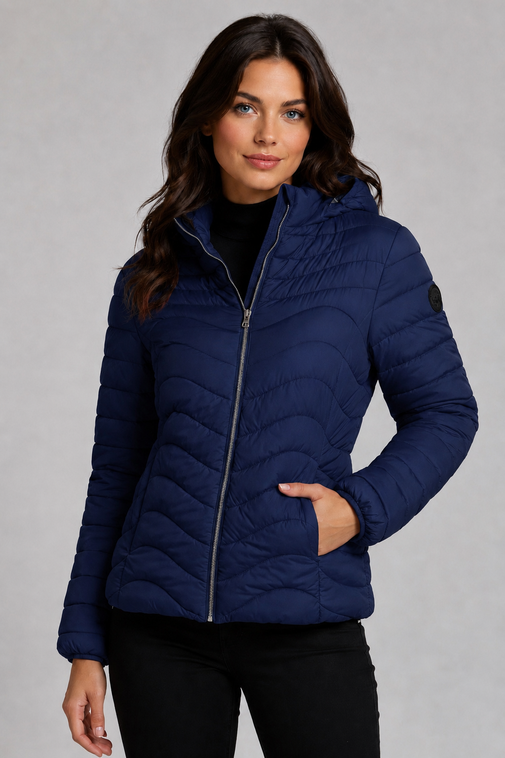 SABENA PADDED JACKET WITH FAUX FUR LINING