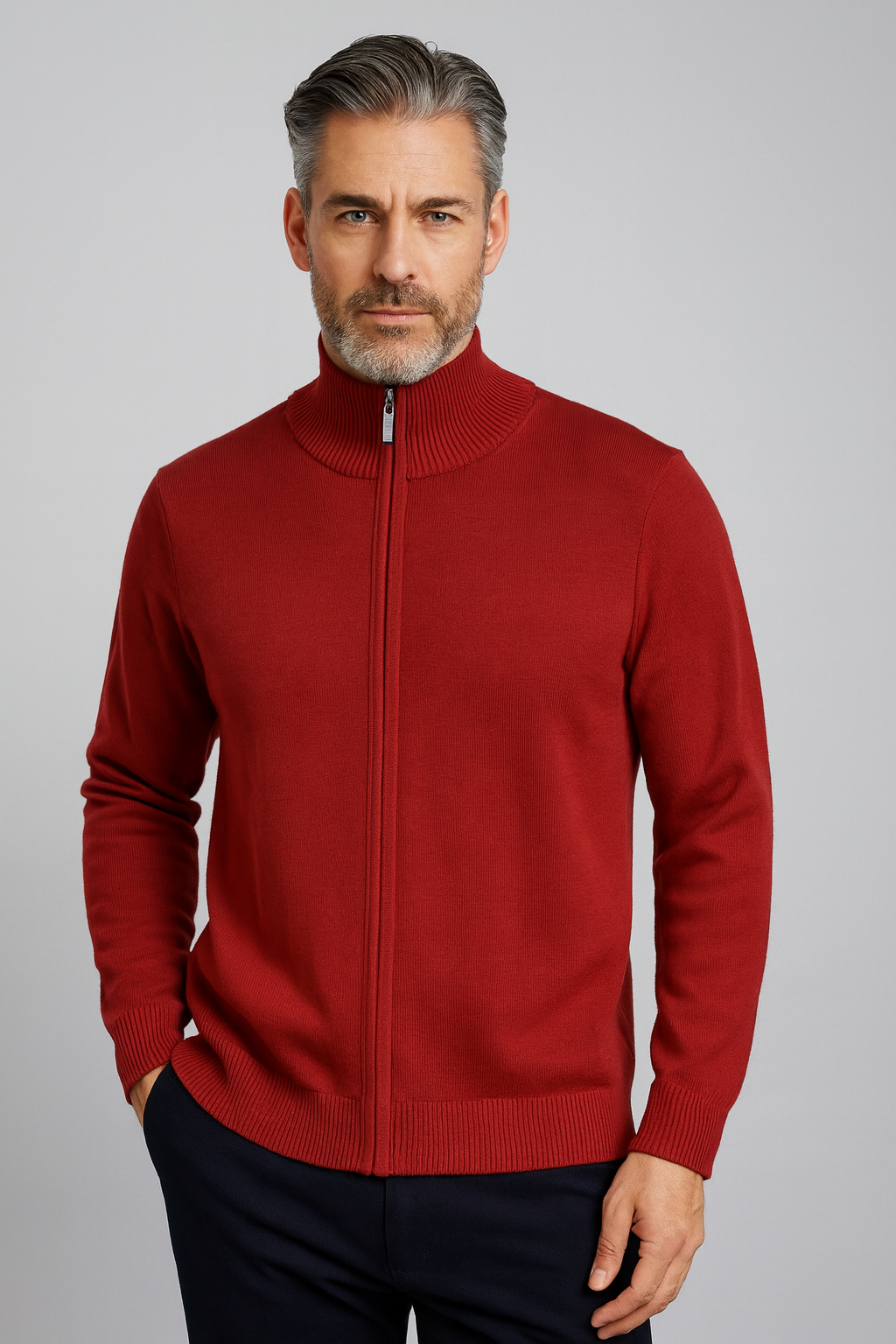 Essential Zip Jacket Bridge & Lord knitwear