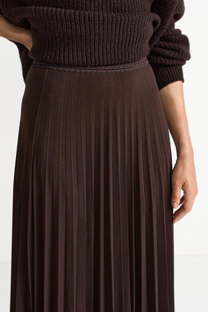 RICH & ROYAL PLEATED SKIRT WITH ELASTIC WAISTBAND