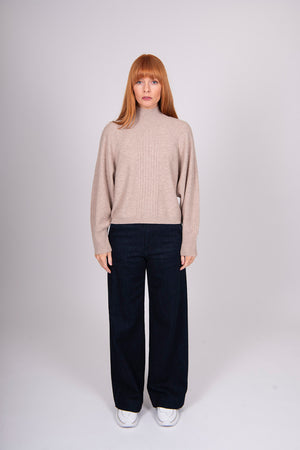 Bridge & Lord Merino/Cashmere Cable Raglan Pullover