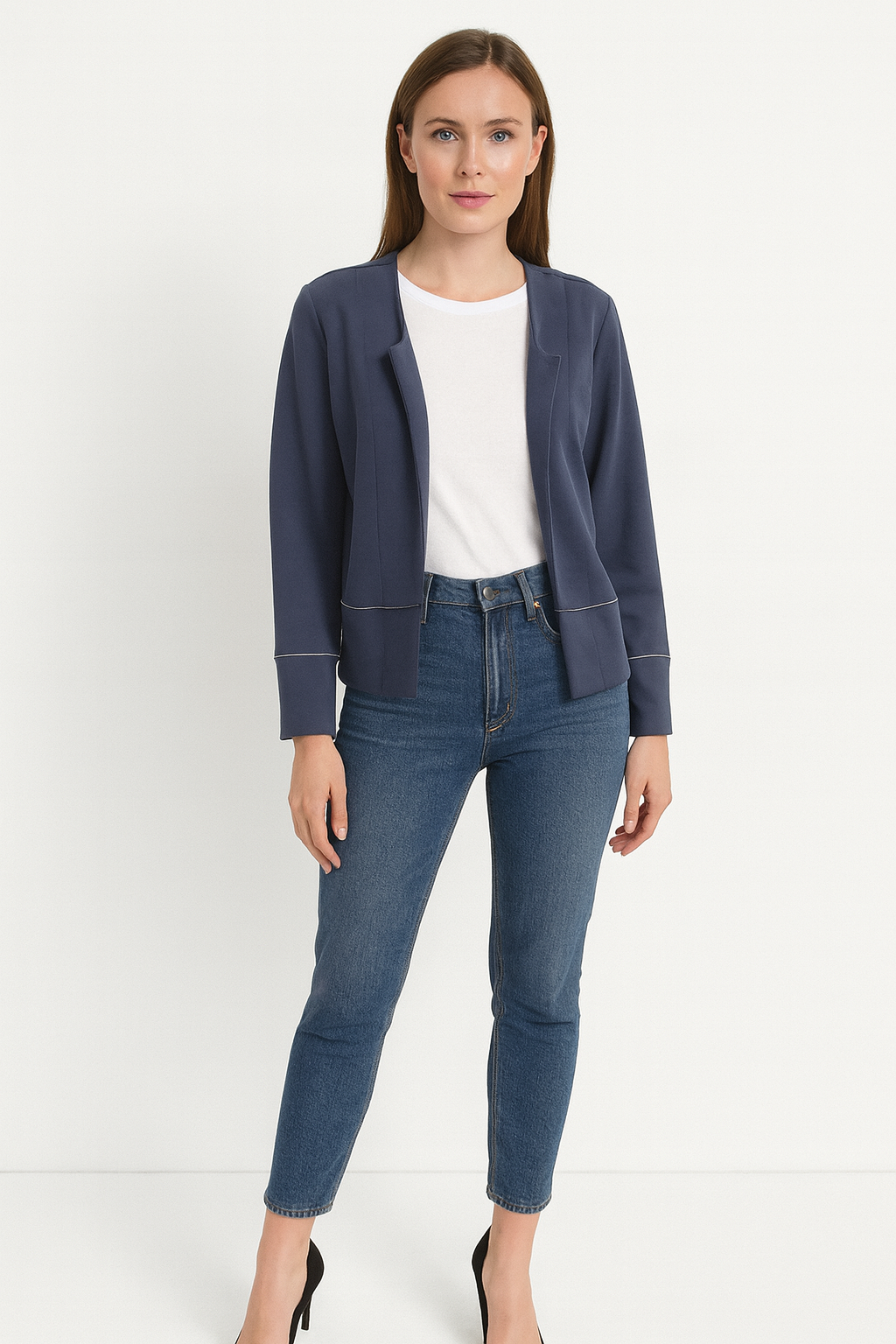 Rich & royal scuba jacket with chain details