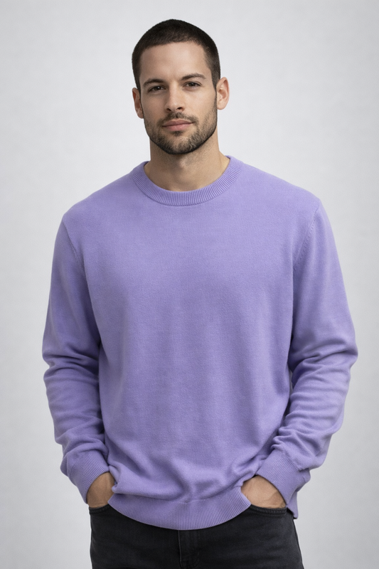 Fields Classics - Crew Neck Pullover with Rib Basque