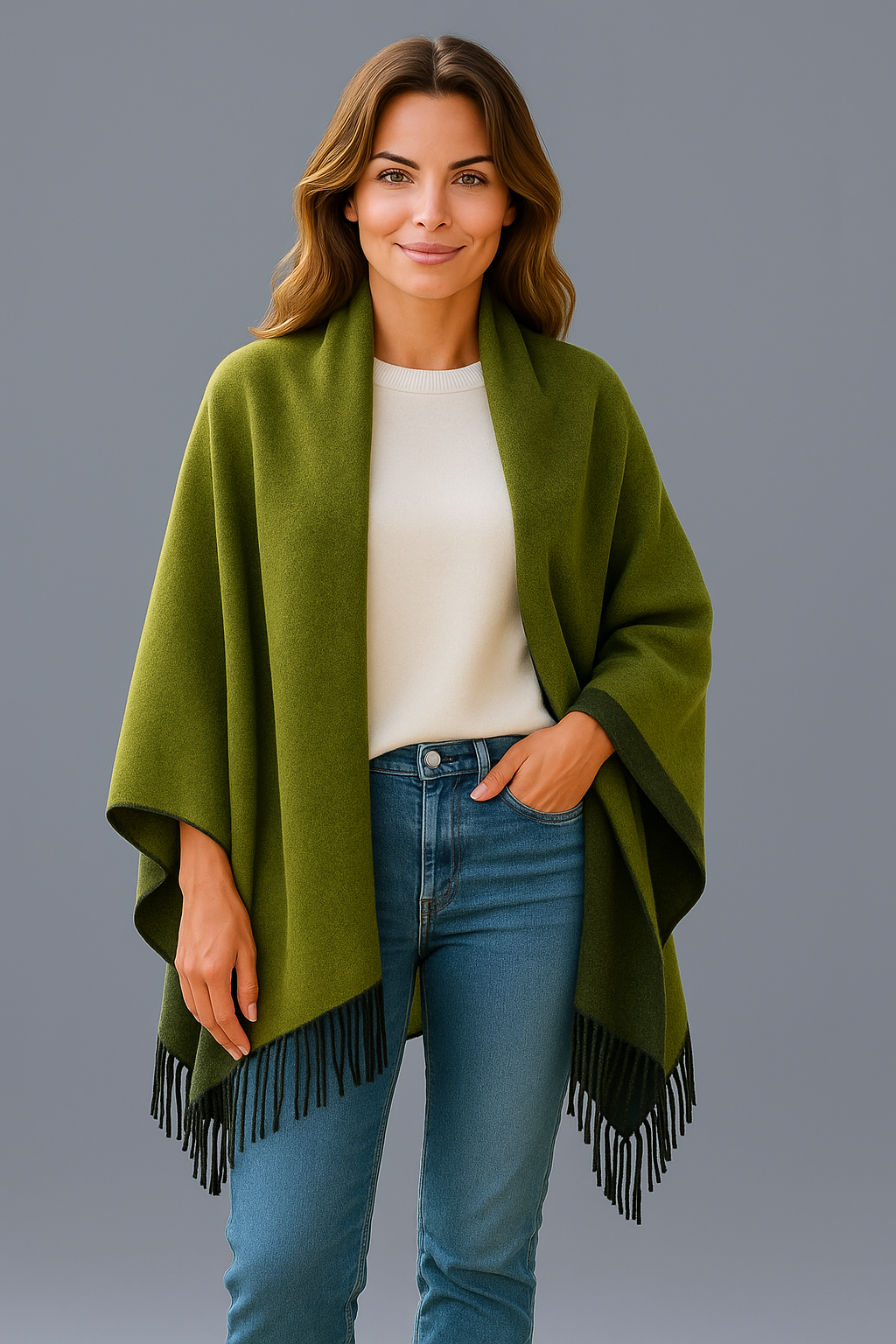 UGG Pure wool shawl/ Scarf /wrap reversible