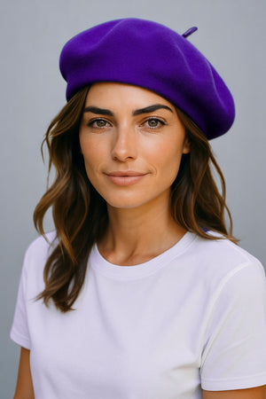 PURE WOOL BERET HAT