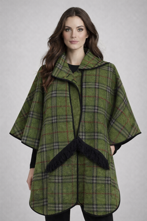 KESTA REVERSIBLE LONG LINE CAPE MADE IN UK