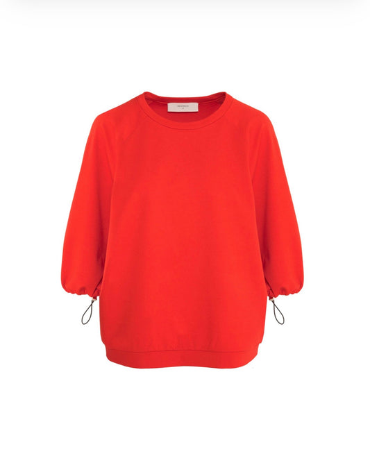 BEATRICE Milan stich sweatshirt Tomato
