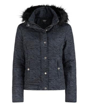 SABENA ANIMAL PRINT PUFFER JACKET