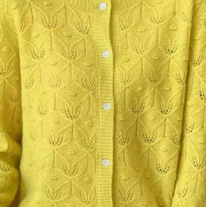 Ribbed cardigan Pure wool