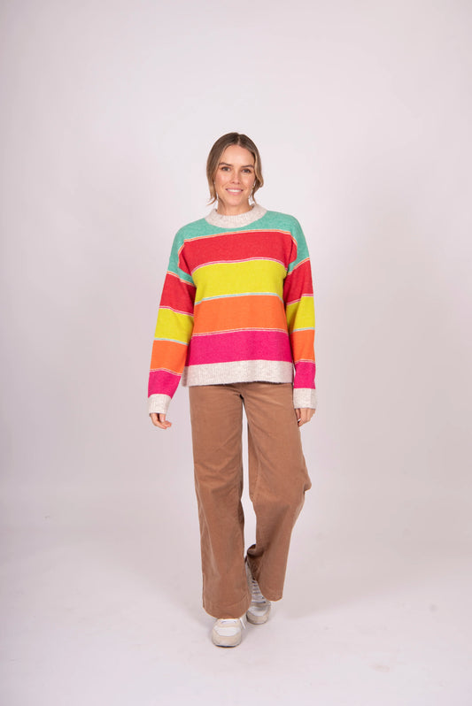 Fields - Multi Stripe Pullover
