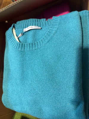CREW NECK PULLOVER WITH RIB TRIMS