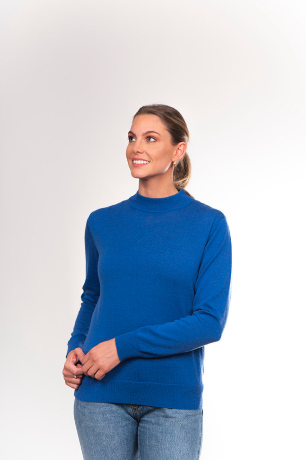 PURE MERINO WOOL MOCK TURTLE PULLOVER NOTTING HILL