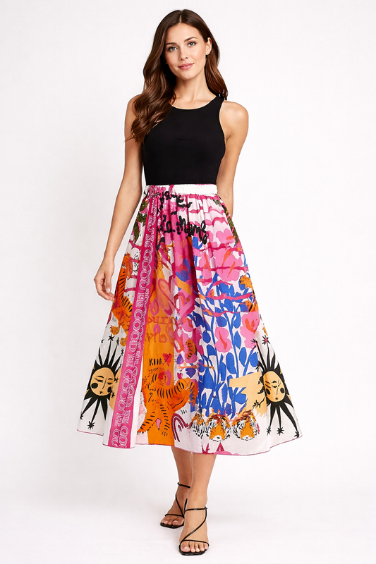 Miss Goodlife Skirt Tiger Sun