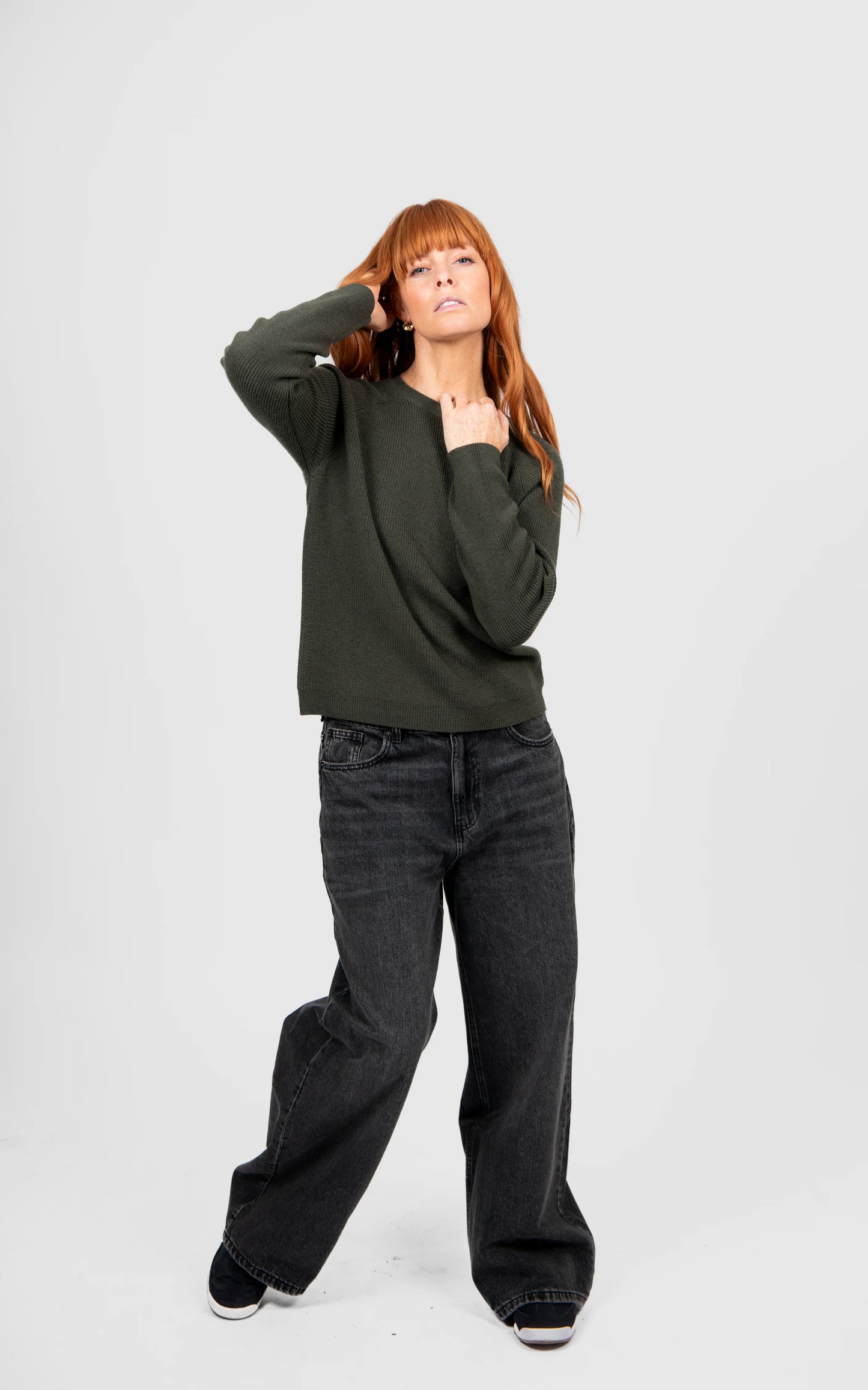 Bridge & Lord - Ribbed Raglan Crew Pullover