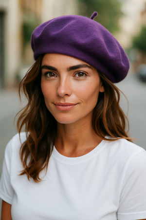 PURE WOOL BERET HAT