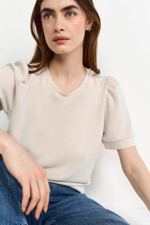 RICH & ROYAL T-SHIRT WITH PUFF SLEEVES