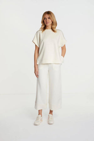 RICH & ROYAL wide-legged cropped trouser