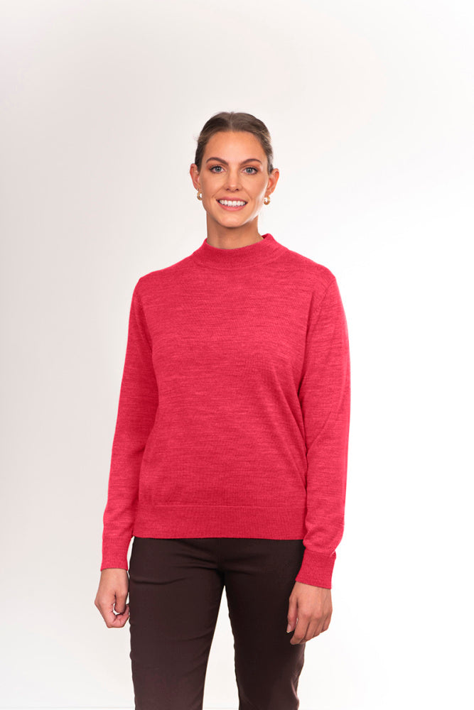 PURE MERINO WOOL MOCK TURTLE PULLOVER NOTTING HILL