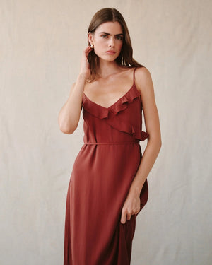 Bella Dahl Ruffle Cami Midi Dress